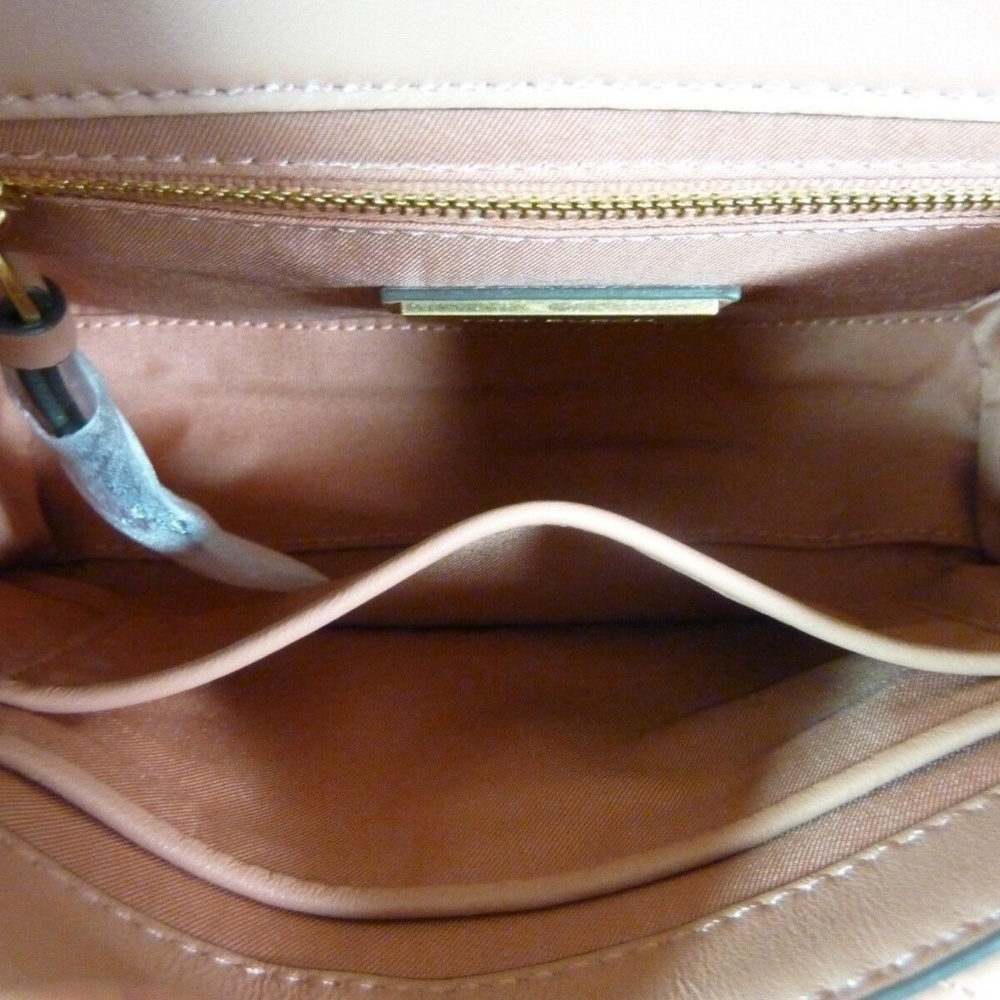 Tory Burch Fleming Coral Sunset Pink Small Convertible Shoulder/Crossbody Bag - Picture 10 of 16